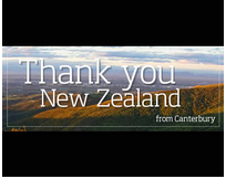 Thank you New Zealand from Canterbury.