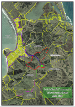 Mahia Beach Community Wastewater Scheme Area Map
