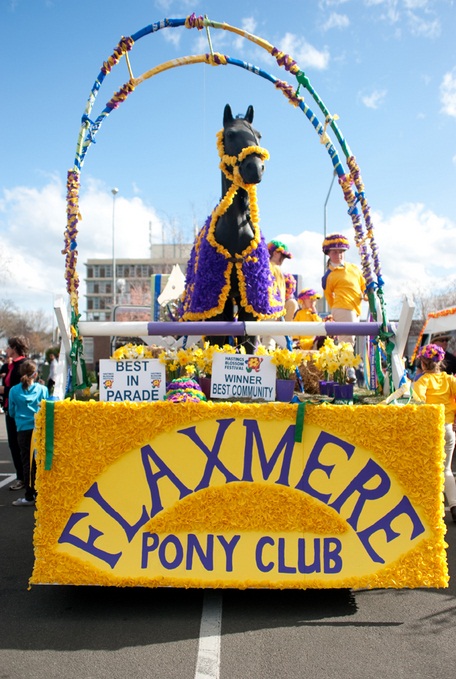 The Flaxmere Pony Club float was judged best in parade in 2011.