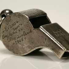 The whistle used in 1905 when New Zealand toured Britain
