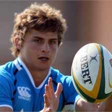 Springbok fly half Pat Lambie is bashful about his pin-up status