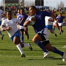 Alesana Tuilagi scored a hat-trick in Samoa's opening match