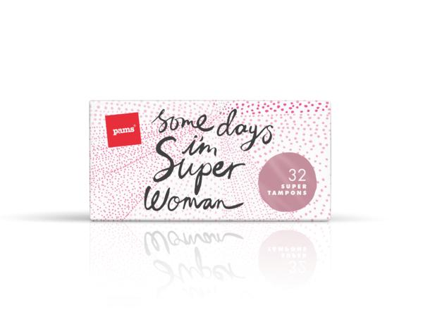 Award winning packaging design for Pams feminine hygiene