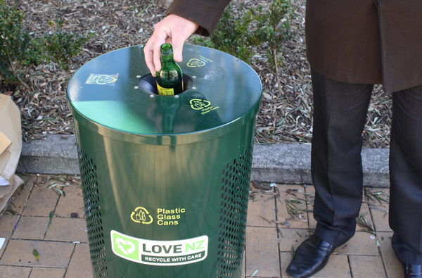  "Love NZ" recycling bins