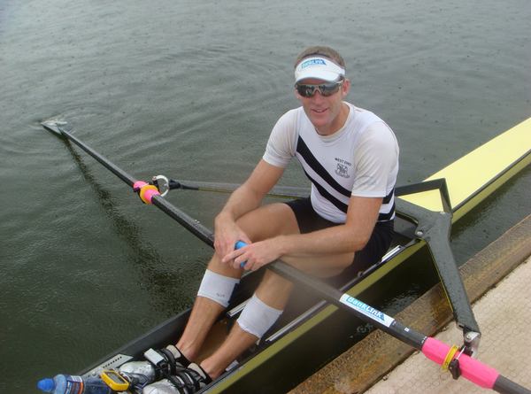 Five time world champion Mahe Drysdale looking relaxed after his heat win today.