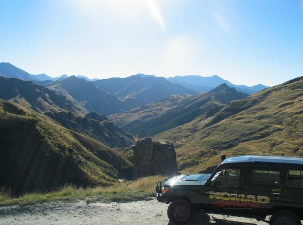 The new Land Cruiser in spectacular Skippers Canyon on a half day 4WD tour.