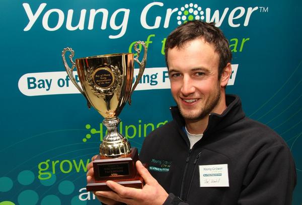 Joel Wanhill from Te Puke crowned Bay of Plenty Young Fruit Grower 2012