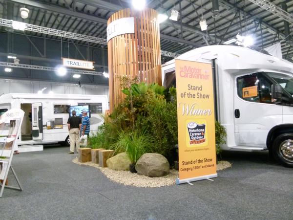 The high standard of exhibitor stands at this year's Covi SuperShow meant choosing winners was tough. The large 130 square metre and above stand winner was TrailLite. 