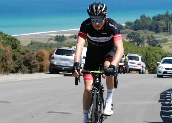 Tim Rush was second in the elite race in the opening round of the Calder Stewart Cycling Series, the Kings Electrical Hanmer to Kaikoura Classic, in February. Rush is hoping for his first win in the series on Saturday in the Armstrong Prestige Dunedin Cla