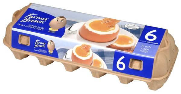 Leading egg producer Farmer Brown has designed a brand new look for its egg cartons