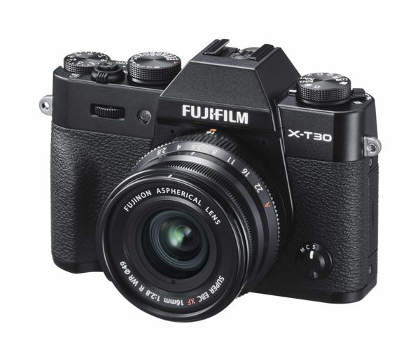 FUJIFILM X-T30 in Black (body only) - Indicative price, $1,649 and FUJINON XF16mmF2.8 - Indicative price, $699