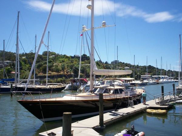 Rumoured to be John Kerry's new boat - the 'Isabel,' moored at the Whangarei Harbour