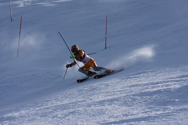 snow skiing