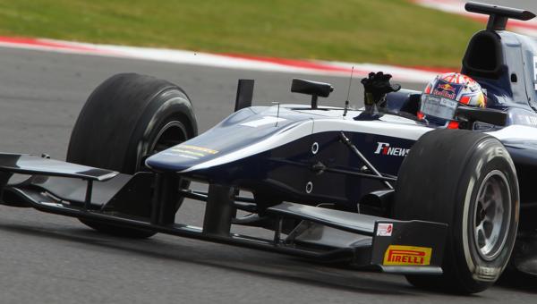 Mitch Evans celebrates his most momentous win in GP2 