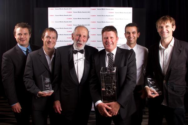 Peter Bush and some of the photographic award winners