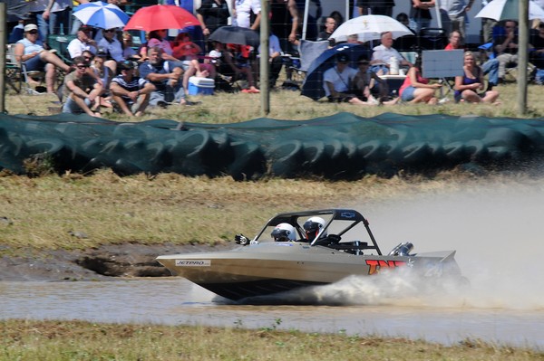 Of the three classes in the 2010 Jetpro Jetsprint Championship, Auckland's Baden Gray  and navigator Tanya Iremonger, in the Scott Waterjet Group A category, are the only team to be placed in of current title champions ahead of this weekend's season final