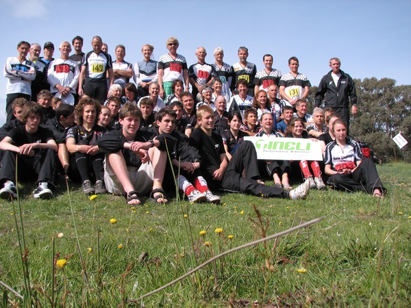 The Mob: New Zealand Orienteering Team among the daisys
