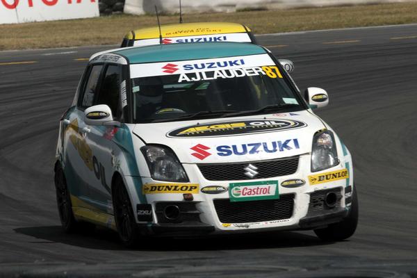 AJ Lauder has taken the Suzuki Swift Sport Cup series lead after the weekend's second round at Christchurch's Powerbuilt Tools Raceway held over 9-11 December 2011