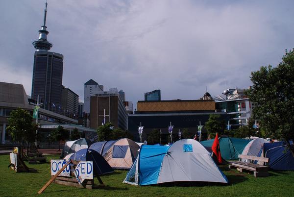 Occupy Auckland in Aotea Square