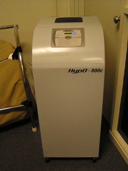 The hyperbaric chamber oxygen filter