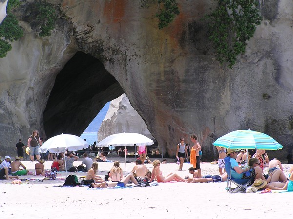 The Park and Ride service is also popular with holiday makers going to Cathedral Cove 