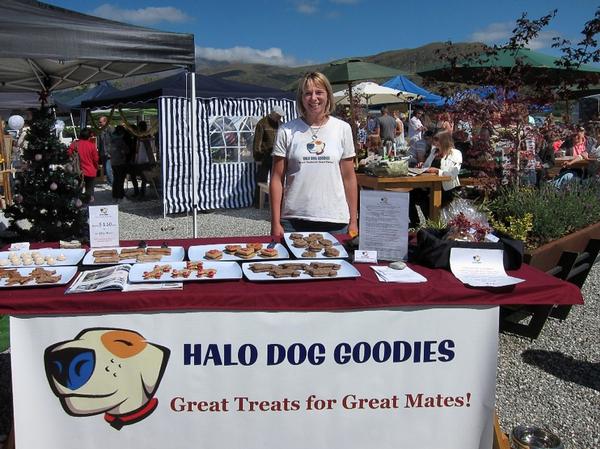 Diana with her Halo Dog Goodies.