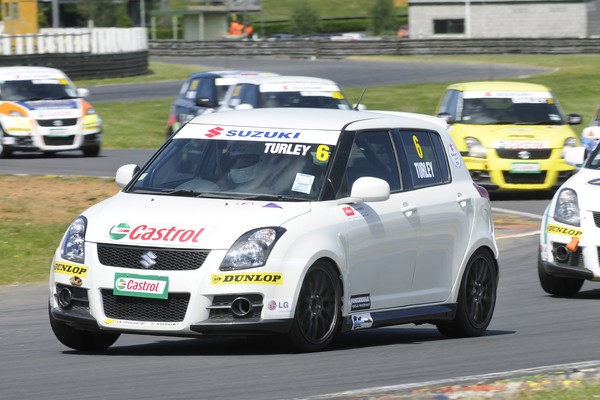 Leading the Suzuki Swift Sport Cup after two race wins and a fifth  at the opening round earlier this month is Auckland's Mike Turley