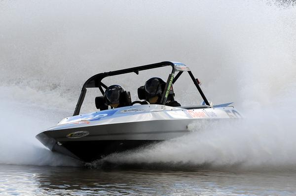 New leader in the Whitepointer Boats Group A category, Hamilton's Sam Newdick took his second successive victory after today's fourth round of the Jetpro Jetsprint championship contested near Featherston got rained out.