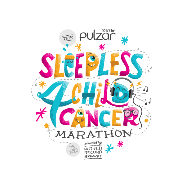 Logo for the Pulzar Fm Sleepless4ChildCancer Marathon