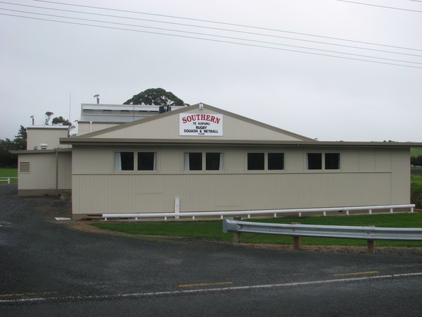 Southern Rugby Club�s base at Te Kopuru includes the first squash courts to be built in the Northern Wairoa