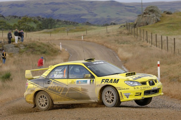 Current Vantage New Zealand Rally Championship leader Richard Mason has a ten point lead going in to this weekend's third round of the Vantage New Zealand Rally Championship at Whangarei