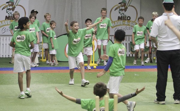 : Children enjoying using the skills they have learnt through the MILO Have-A-Go programme.