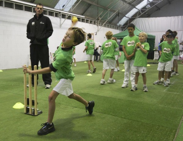 : Children enjoying using the skills they have learnt through the MILO Have-A-Go programme.