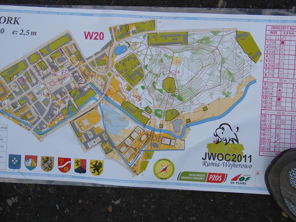 Womens Sprint course at JWOC