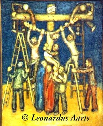 'Kruisafname' (Taking off the cross) by Leonardus van de Ven