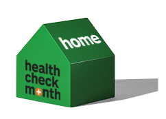 'Home health check month' logo