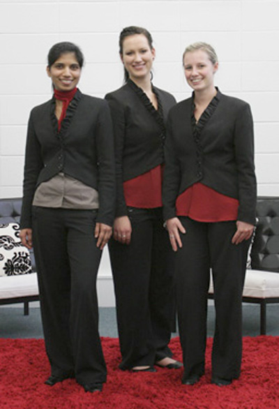 Bolton Hotel staff, wearing new deNada designed uniforms 