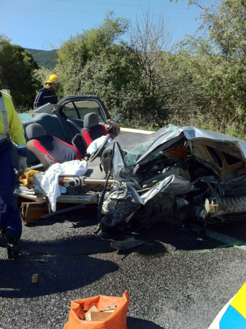 This picture, taken by Dr Chris Lane, who attended the accident, shows the aftermath of the latest fatality on this notorious stretch of State Highway 1.
