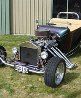 A recently finished hot rod from Magoo's Street Rods in Masterton