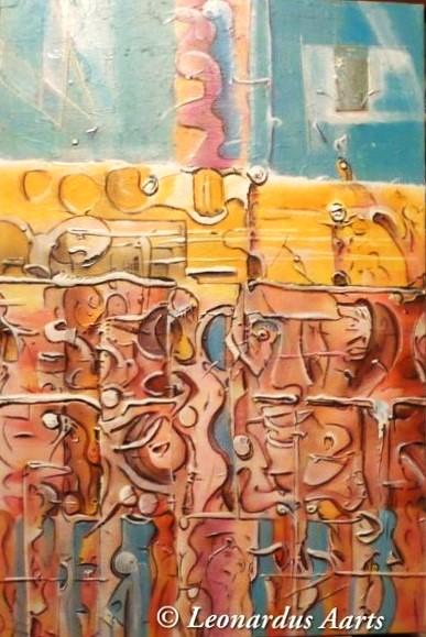 'Sinfonia' by Leon Aarts, acrylics on canvas.