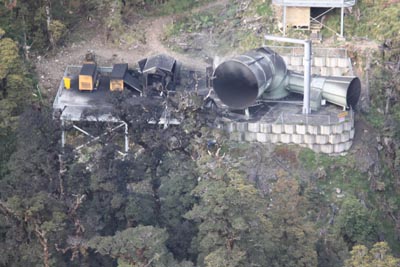  the vent area after the explosion on Friday 26 November, and show the vent intact.