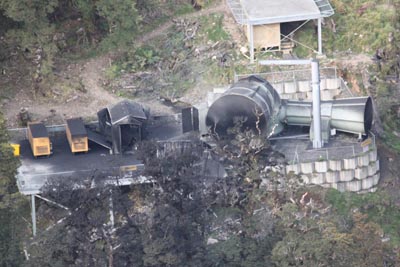  the vent area after the explosion on Friday 26 November, and show the vent intact.