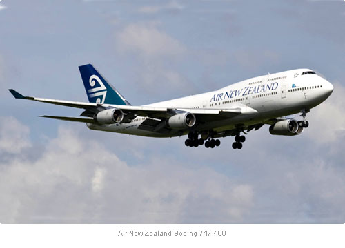 747-500 during the Bio Fuel test flight