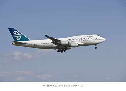 747-500 during the Bio Fuel test flight