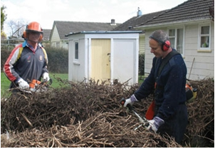 Councillor Francis Maher and Community Constable Russ Smith