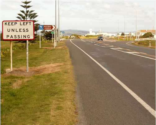 Awatoto Road and State Highway 2 intersection.