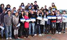 International study award recipients at Massey University Albany.