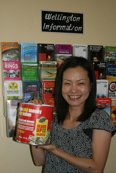 Japanese Backpacker, Junko Hashimoto is pleased to support Kiwi kids.