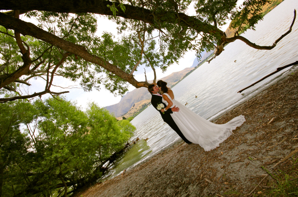 Lisa and Hayden at Frankton Beach.