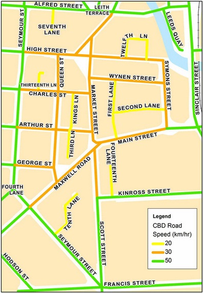 Courtesy crossings map